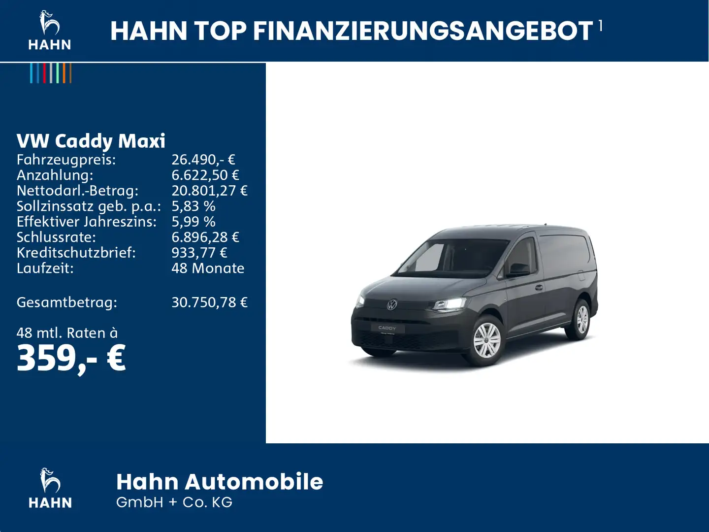 Volkswagen Caddy Cargo Maxi 2,0TDI 90kW DSG NAVI KAMERA PDC Gris - 2