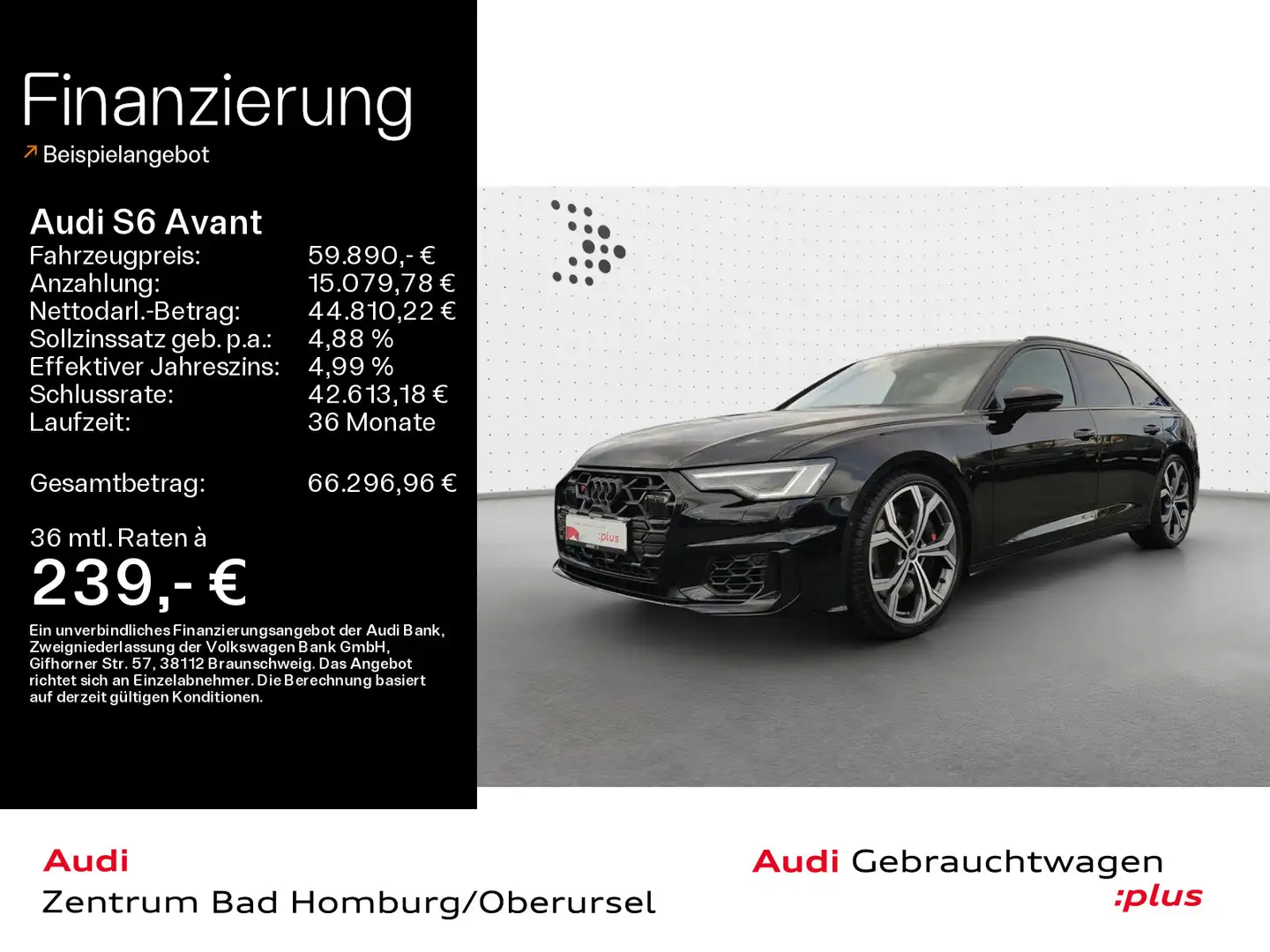 Audi S6 TDI quattro*Navi*Matrix*Alu*PDC*Virtual Schwarz - 1