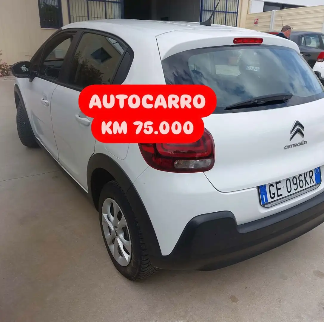 Citroen C3 1.5Hdi 100cv AUTOCARRO 4 POSTI Km 75.000 Bianco - 2
