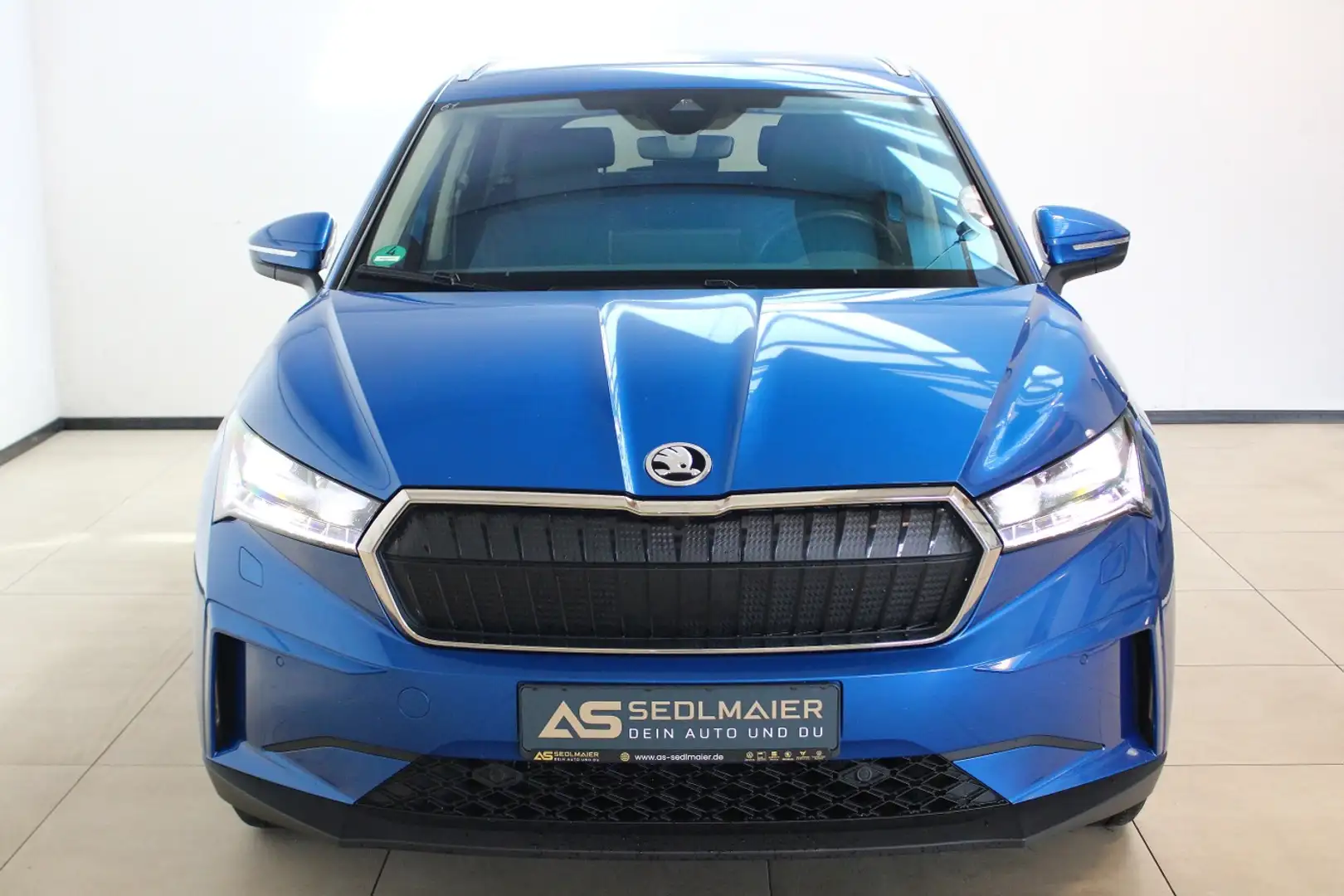 Skoda Enyaq 80 Suite LEDER|WPumpe|MATRX|SHZv+h|AHK|ACC Blauw - 2