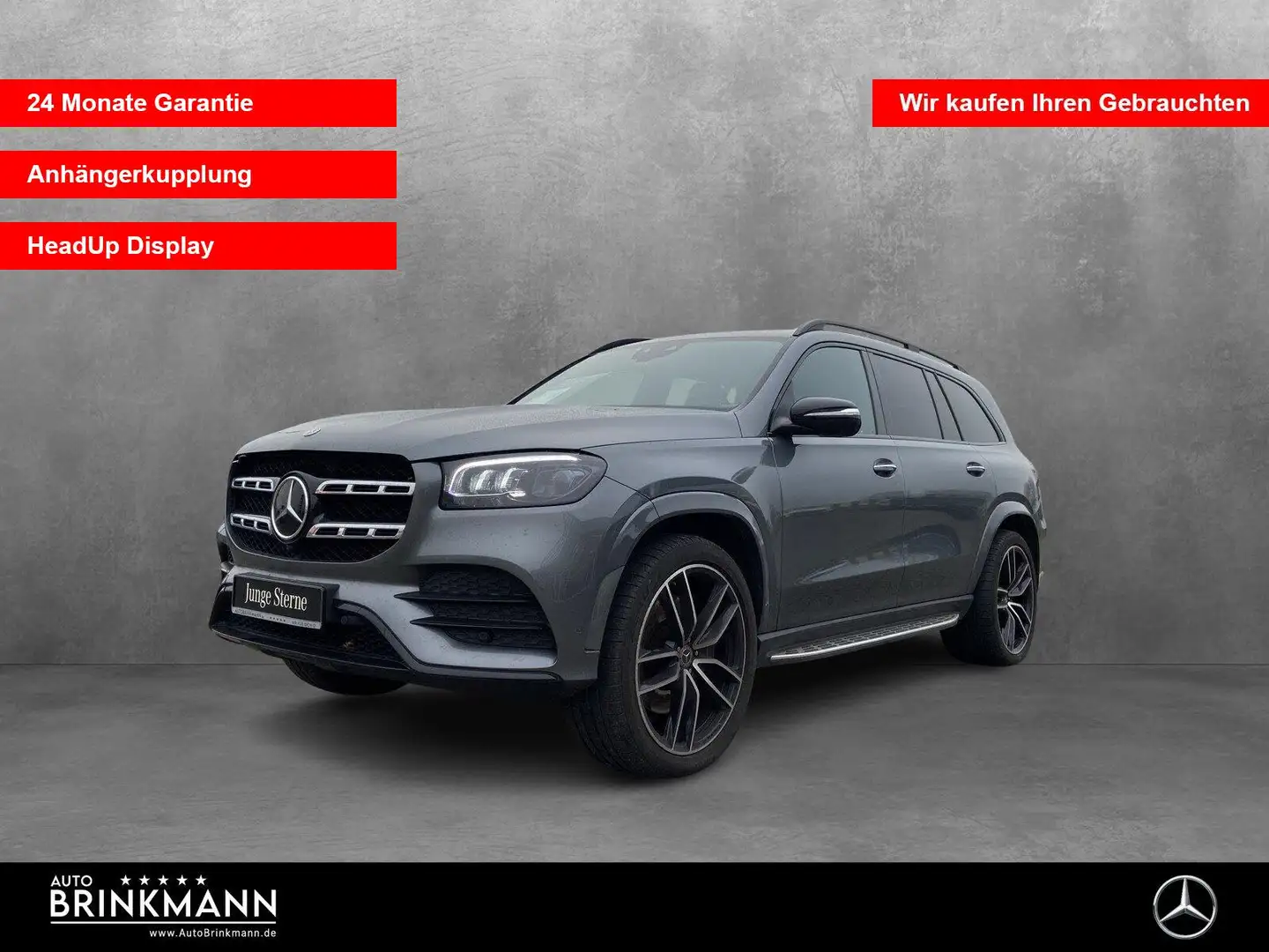 Mercedes-Benz GLS 400 GLS 400 d 4M AMG-LINE/AHK/MEMORY/HEAD-UP/MBUX SHD Gris - 1