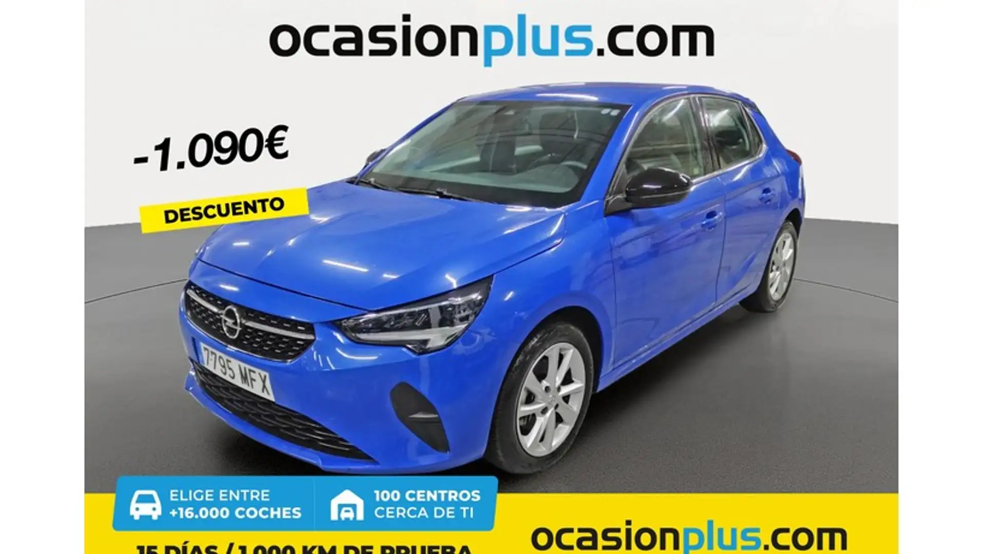 Opel Corsa 1.2T XHT S/S Elegance AT8 100 Bleu - 1