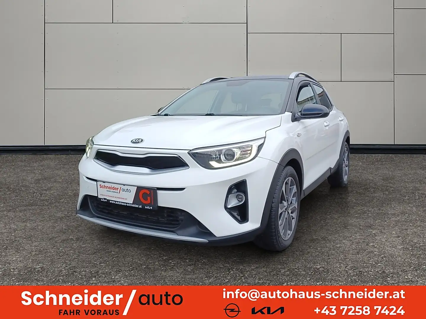 Kia Stonic 1,0 TGDI GPF ISG Silber DCT Aut. Weiß - 1