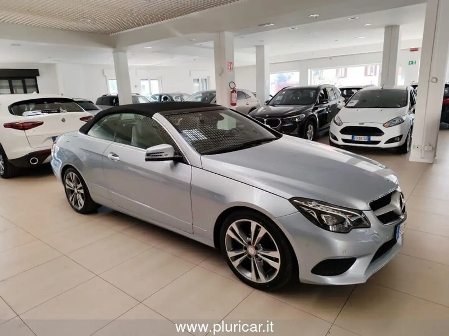 Mercedes-Benz E 250 CDI 204cv auto Cabrio Navi Cruise Pelle LED Ezüst - 2