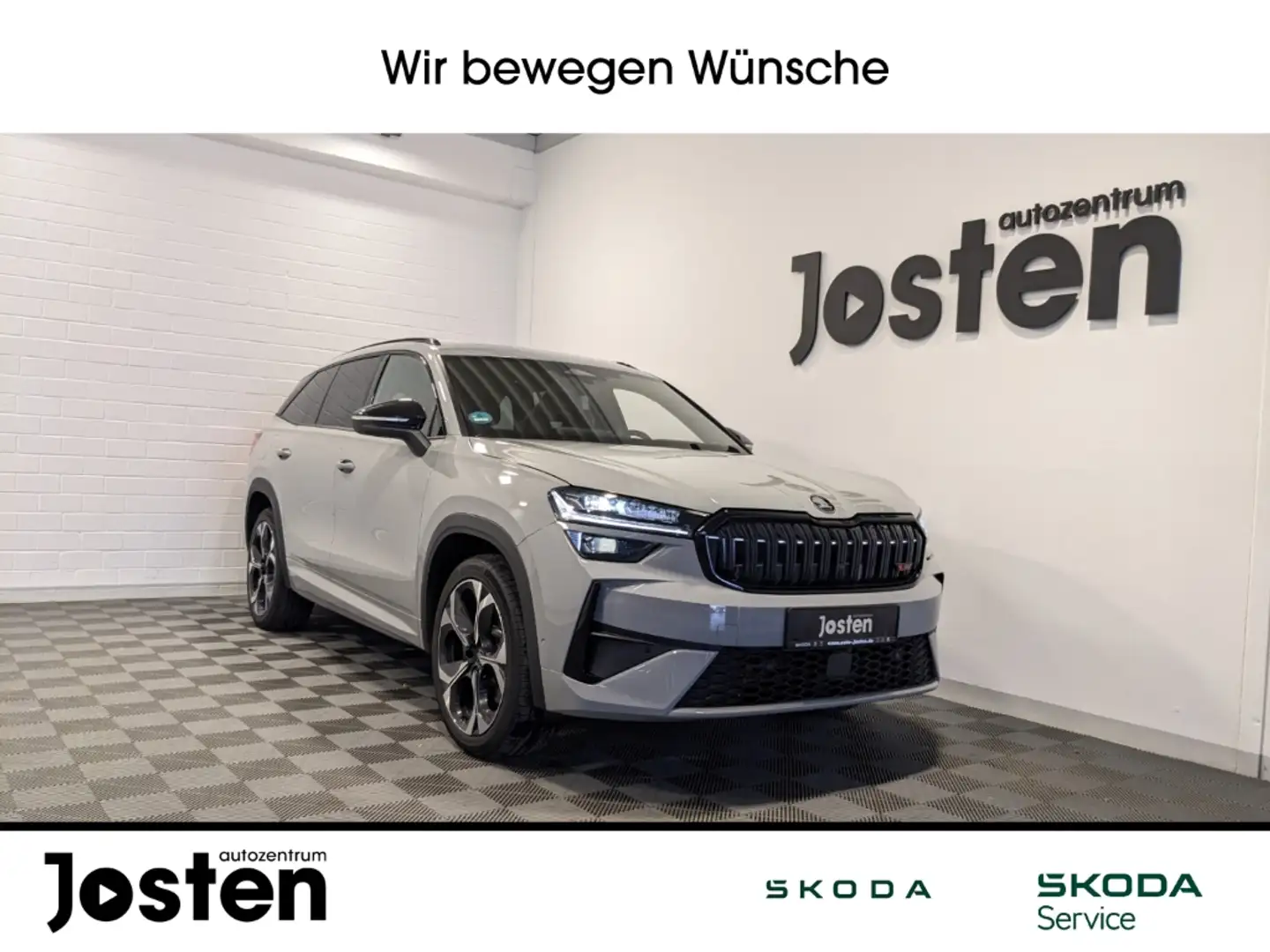 Skoda Kodiaq RS 2.0TSI 4x4 DCC+ FahrAss+ Intotain+ AHK Pano Win Szary - 1