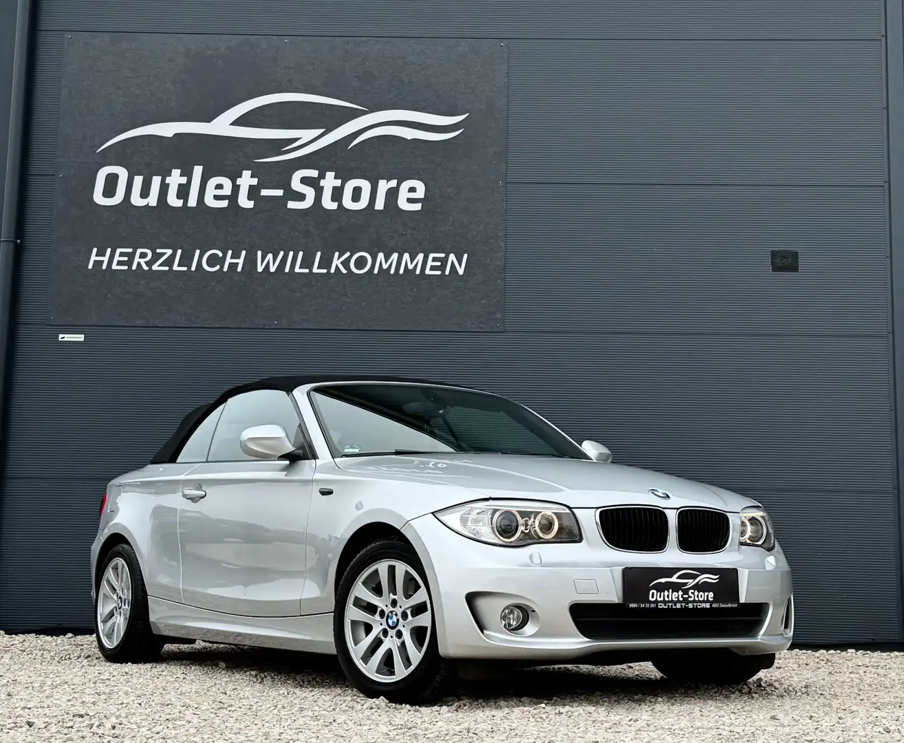 BMW 118 i Cabrio*M-Sportpaket*1.Besitz*NUR 56.000KM*TOP* Grau - 1