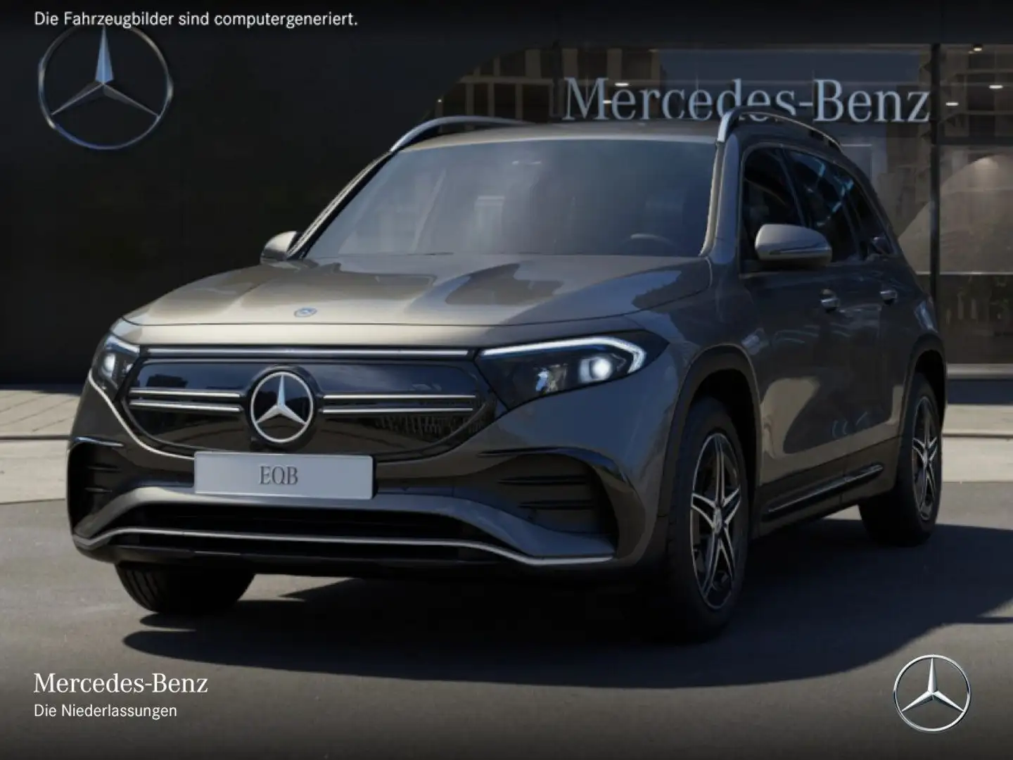 Mercedes-Benz EQB 300 4M AMG+PLUS-PAKET+KAMERA+KEYLESS+SPUR Grau - 2