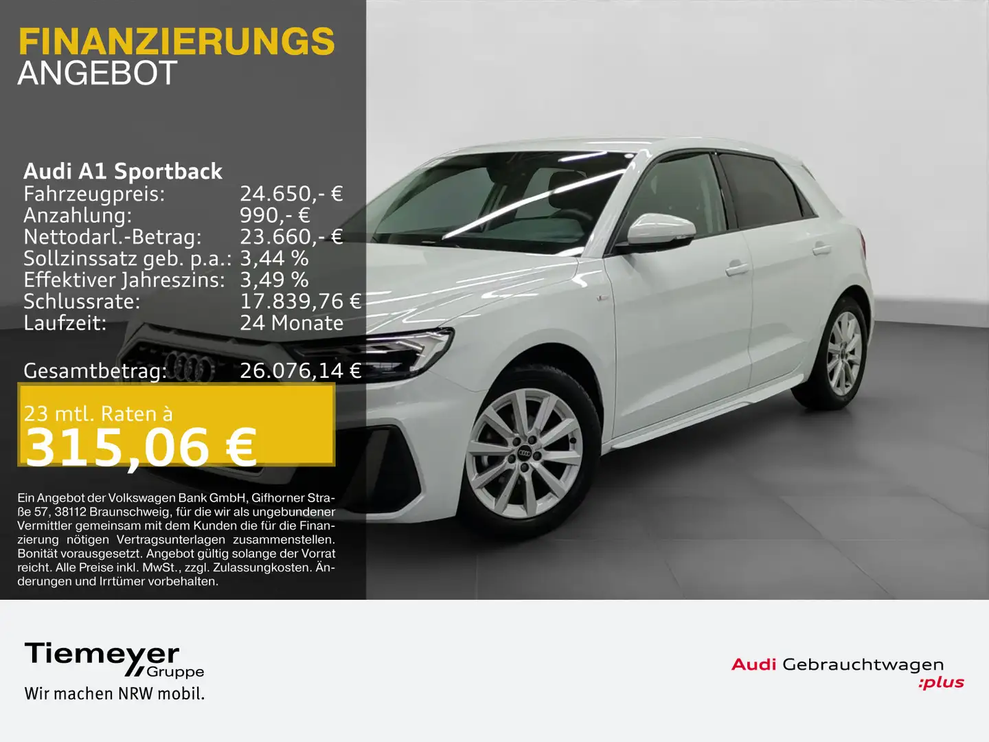 Audi A1 25 TFSI S LINE LED SITZH PDC AUDI-S Weiß - 1