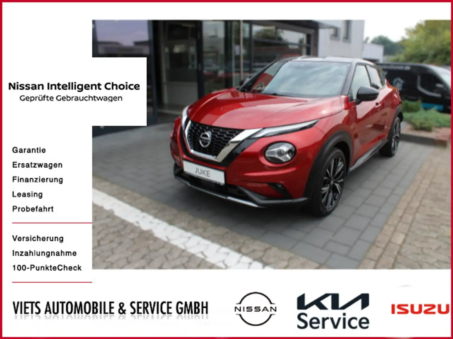 Nissan Juke 1.0 DIG-T114 N-Design Automatik Navi BOSE Rouge - 1