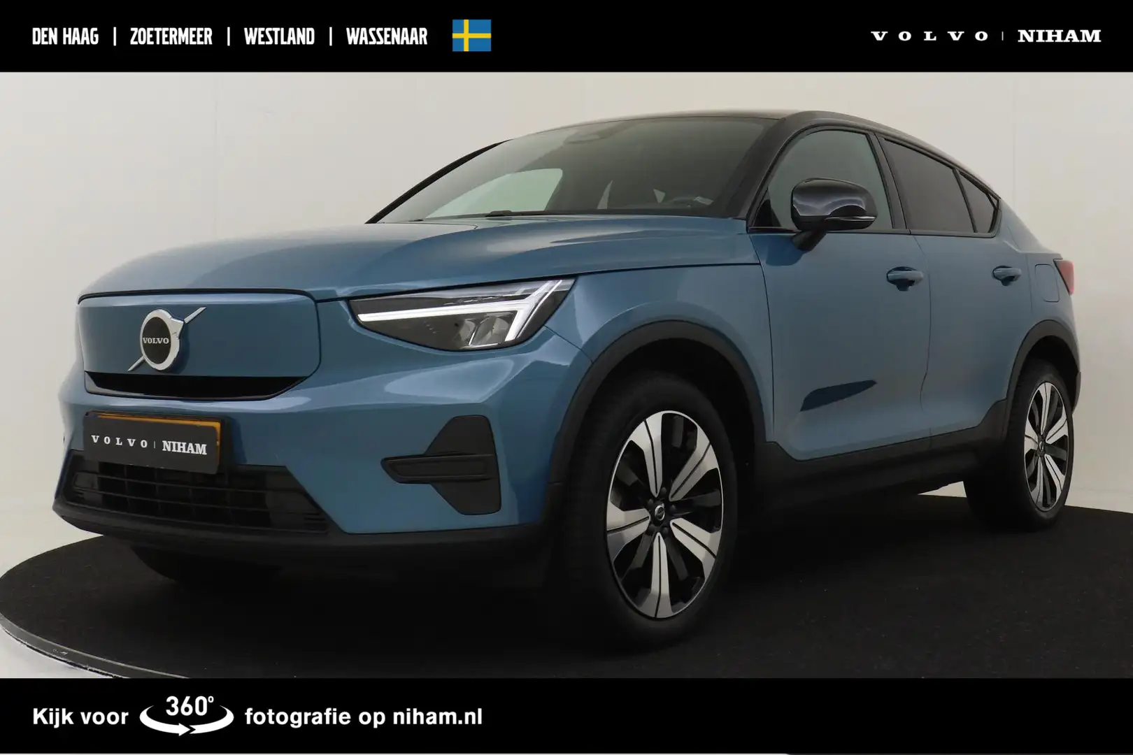 Volvo C40 SINGLE MOTOR PLUS 69 kWh -PRIVACY.GLAS|CAMERA|KEYL Blauw - 1