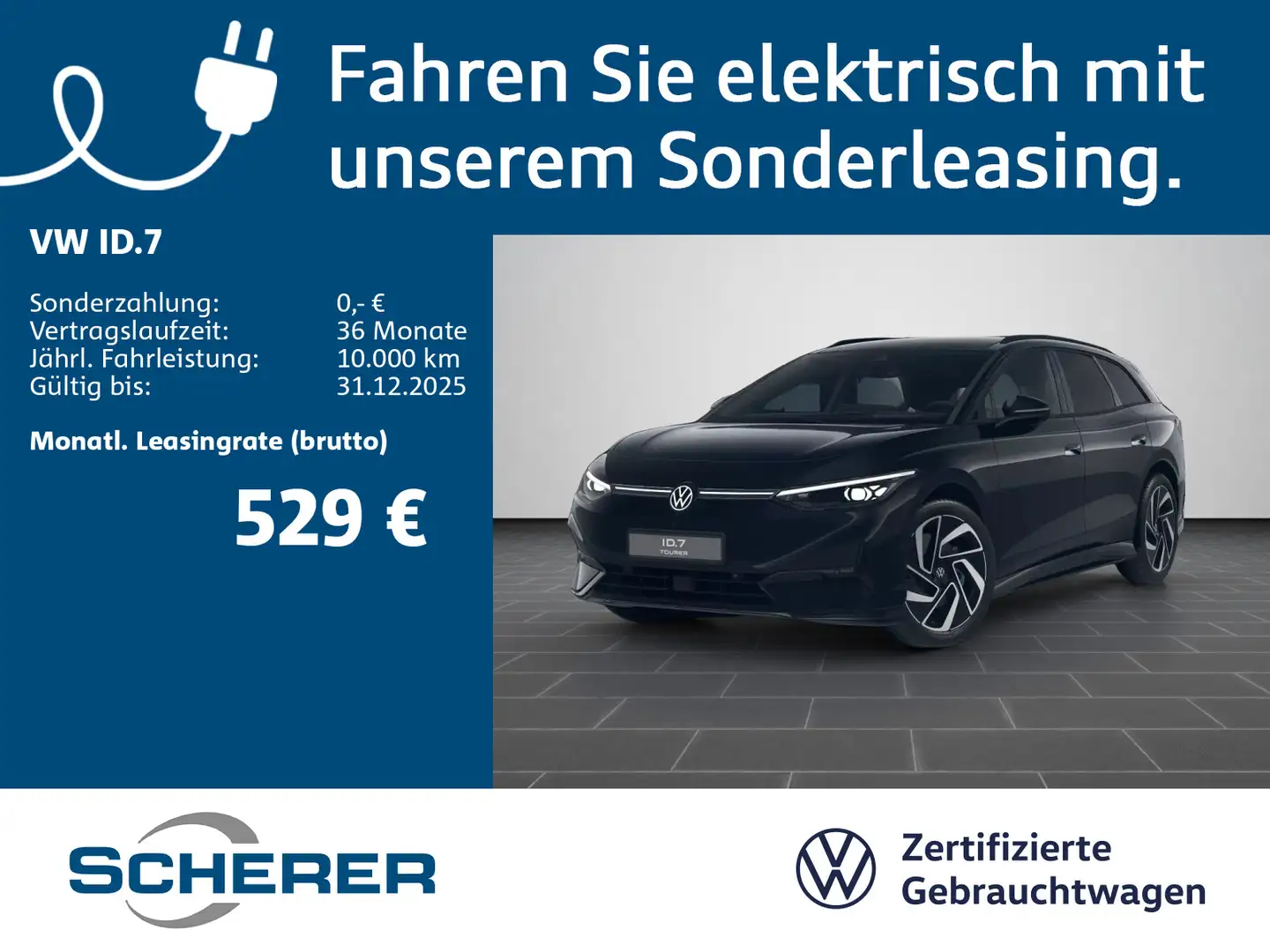 Volkswagen ID.7 Tourer Pro S 86 kWh | 5 Jahre Garantie | 20 Schwarz - 1