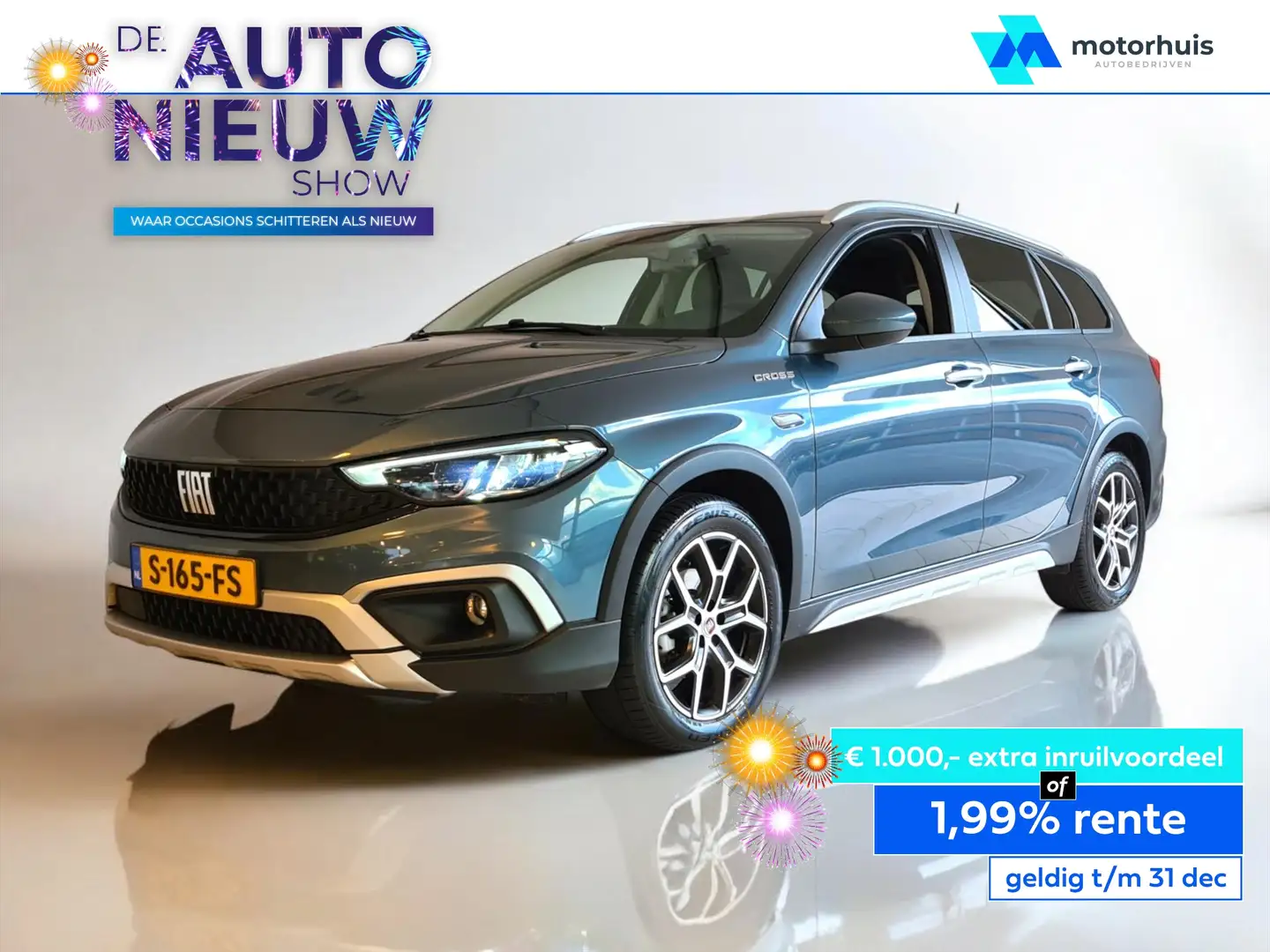 Fiat Tipo Stationwagon 1.5 Hybrid 130 AUTOMAAT NAVI LMV CAME Blauw - 1