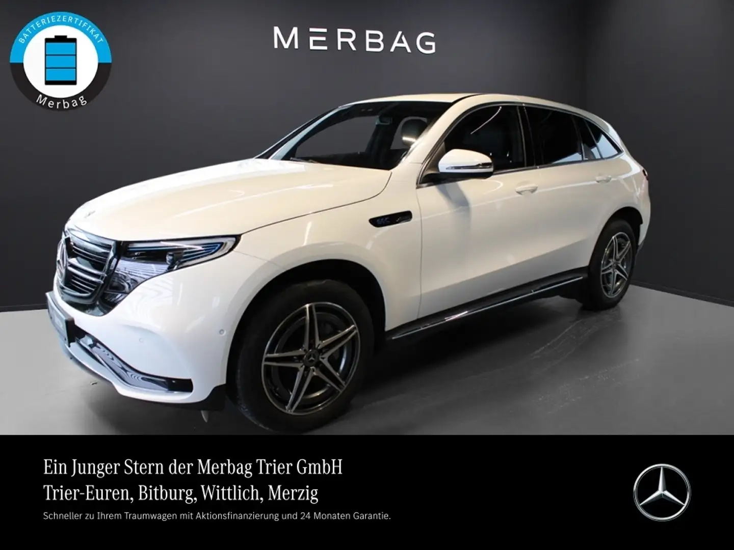 Mercedes-Benz EQC 400 4M AMG *AMG Kamera Beam SD Ambie eHeck Weiß - 1
