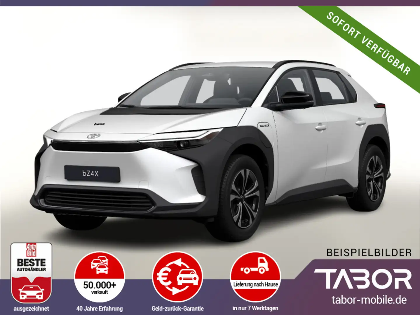 Toyota bZ4X 71kWh LED Nav Kam Keyl ACC Wärmepumpe CCS Bílá - 1