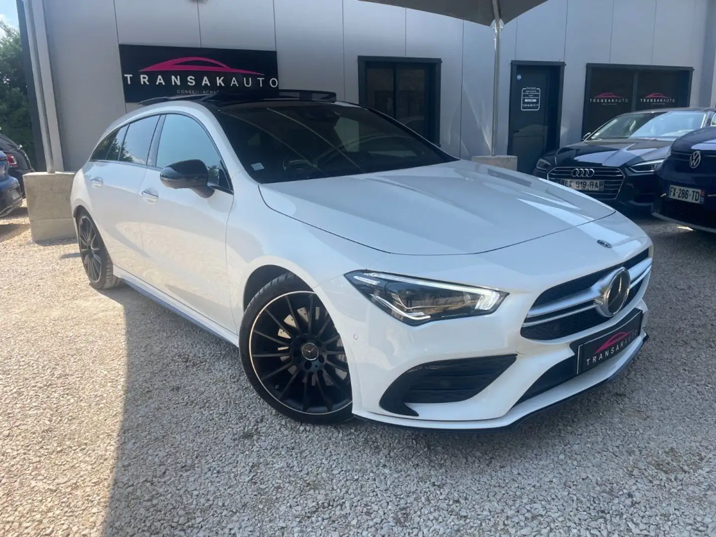Mercedes-Benz CLA 35 AMG 35 AMG 2.0 Turbo 306ch 7G-DCT AMG 4Matic / Toit Ouvrant / Burmester / Malus Payé Weiß - 1