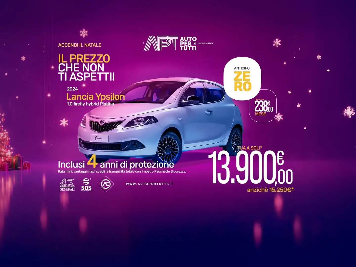 Lancia Ypsilon Ypsilon 1.0 firefly hybrid Platino s&s 70cv Grigio - 1