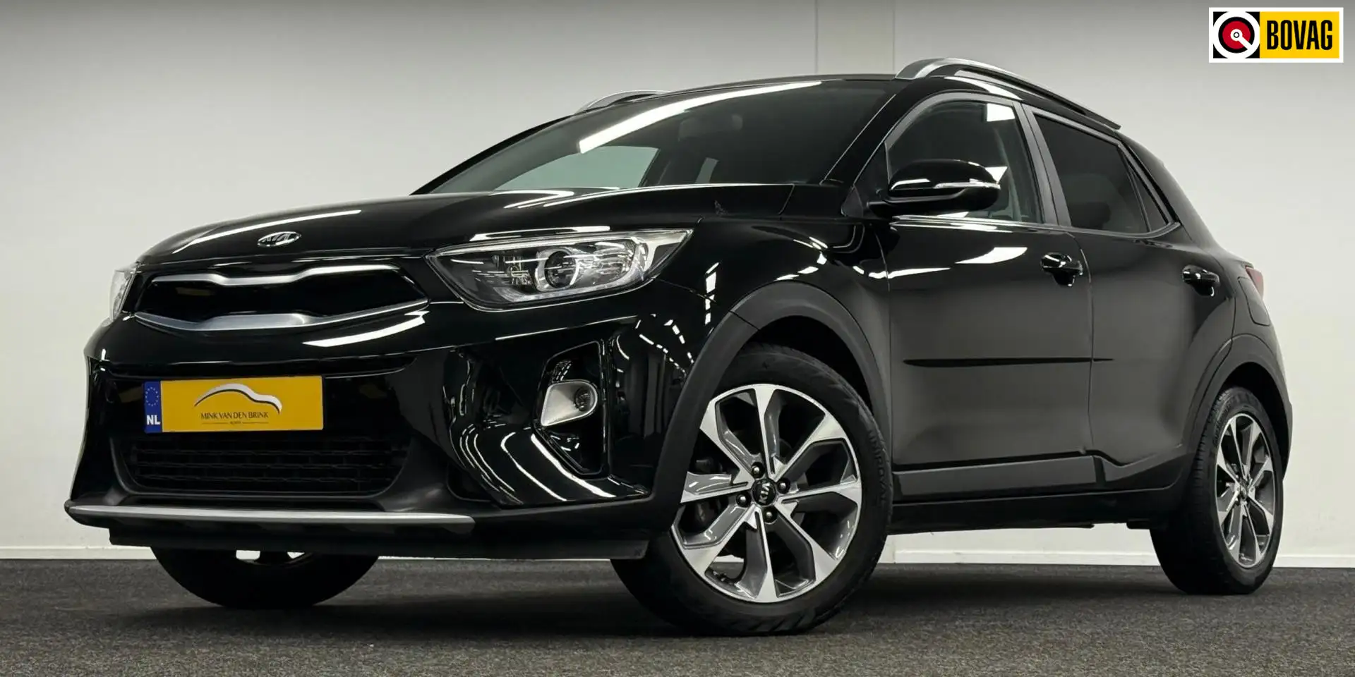 Kia Stonic 1.0 T-GDi DynamicPlusLine*Automaat*DealerOH*Navi*C Zwart - 1