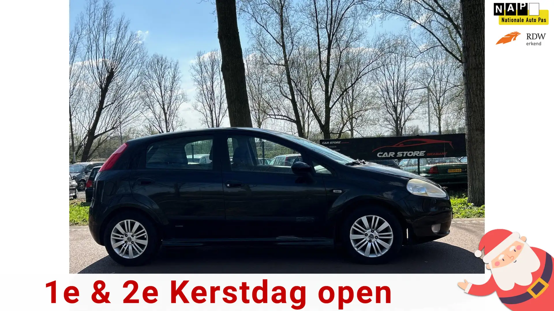 Fiat Grande Punto 1.4 Edizione Prima CLIMA!5DEURS!APK!KOOPJE! Zwart - 1