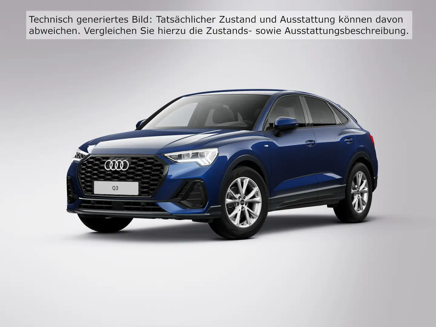 Audi Q3 35 TFSI S LINE ALCANTARA LED AHK KA Blau - 2