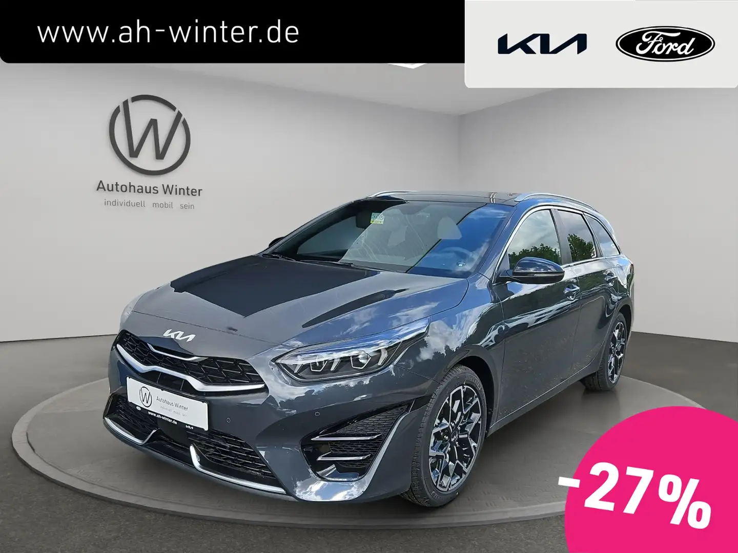 Kia Ceed SW / cee'd SW 1,5 T-GDI DCT GT-Line Technik Leder Pano LED ACC Grau - 1