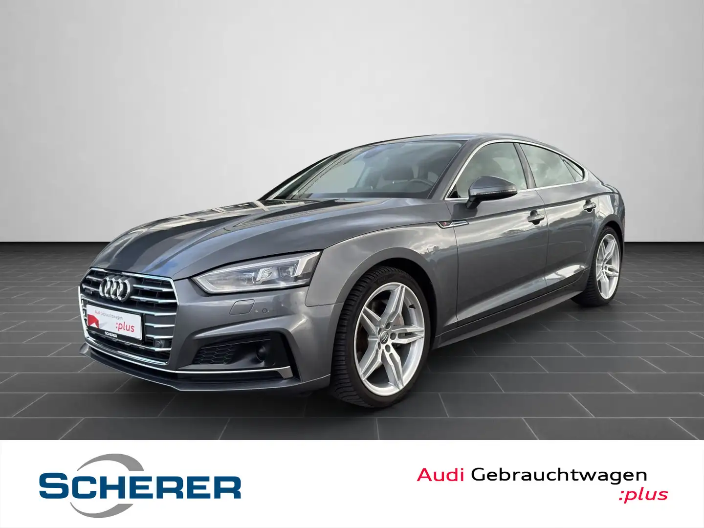 Audi A5 Sport 2.0 TFSI Quattro S line NAVI Gris - 1