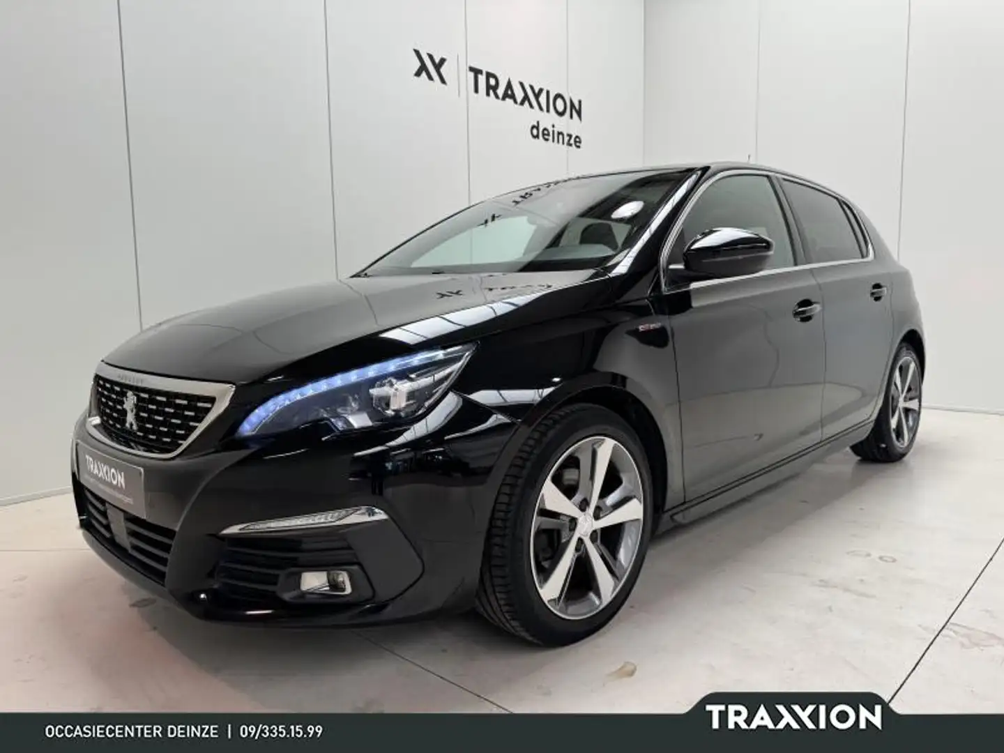 Peugeot 308 1.2i GT Line 130 LED|GPS|PDC|CARPLAY|CRUISE Zwart - 1