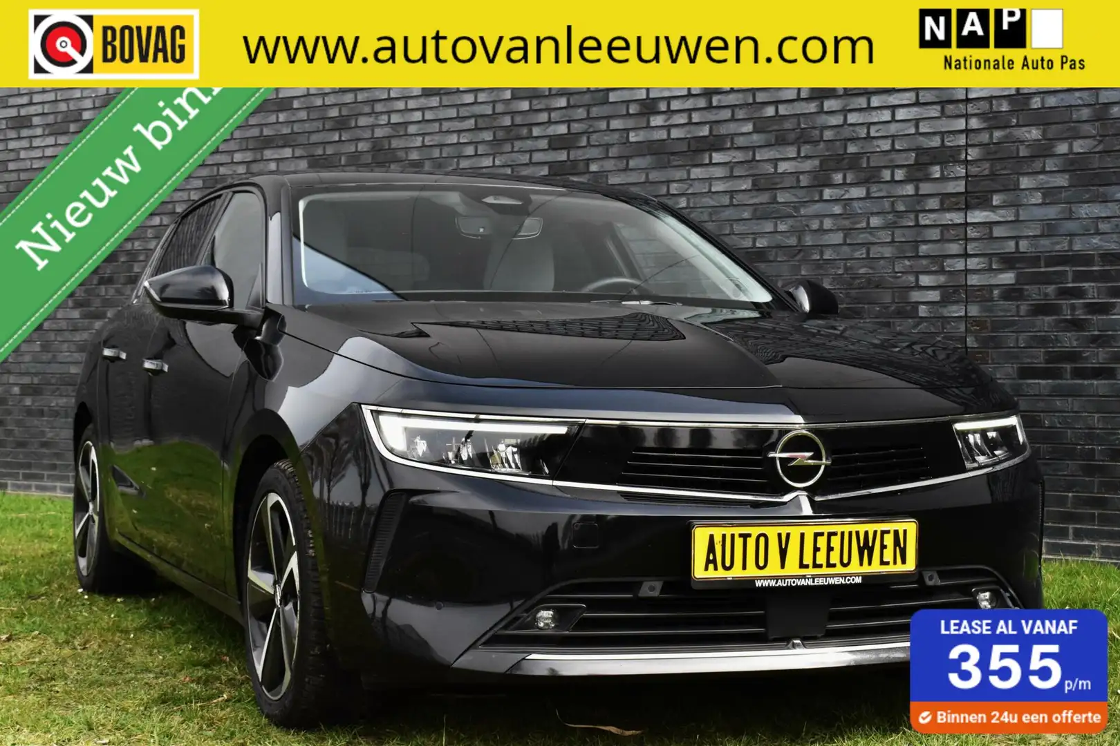 Opel Astra 1.2 Turbo AUTOMAAT/NAVI/CAMERA/PDC/LED/ETC.! Zwart - 1
