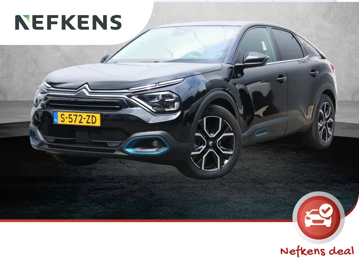 Citroen E-C4 Electric EV Shine 50 kWh 136PK | Navigatie | Achteruitrijca Zwart - 1