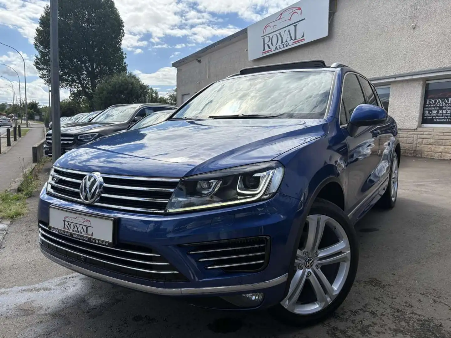Volkswagen Touareg 3.0 V6 TDI 262 R-LINE 4 MOTION DSG * GARANTIE 36 M Blauw - 1