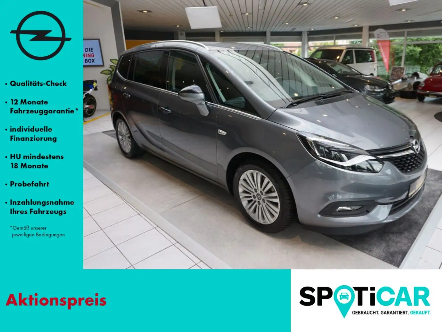 Opel Zafira C Innovation AUTOMATIK, BI-LED, NAVI, PDC Gris - 1