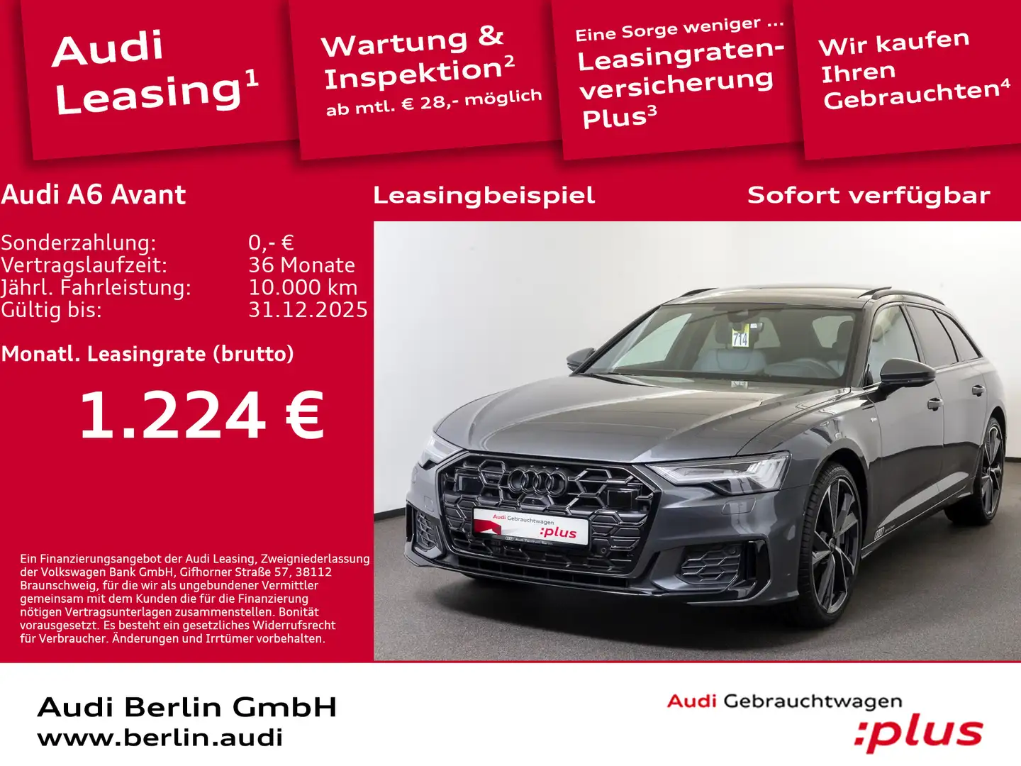 Audi A6 S line 50 TDI quattro tiptronic Grau - 1