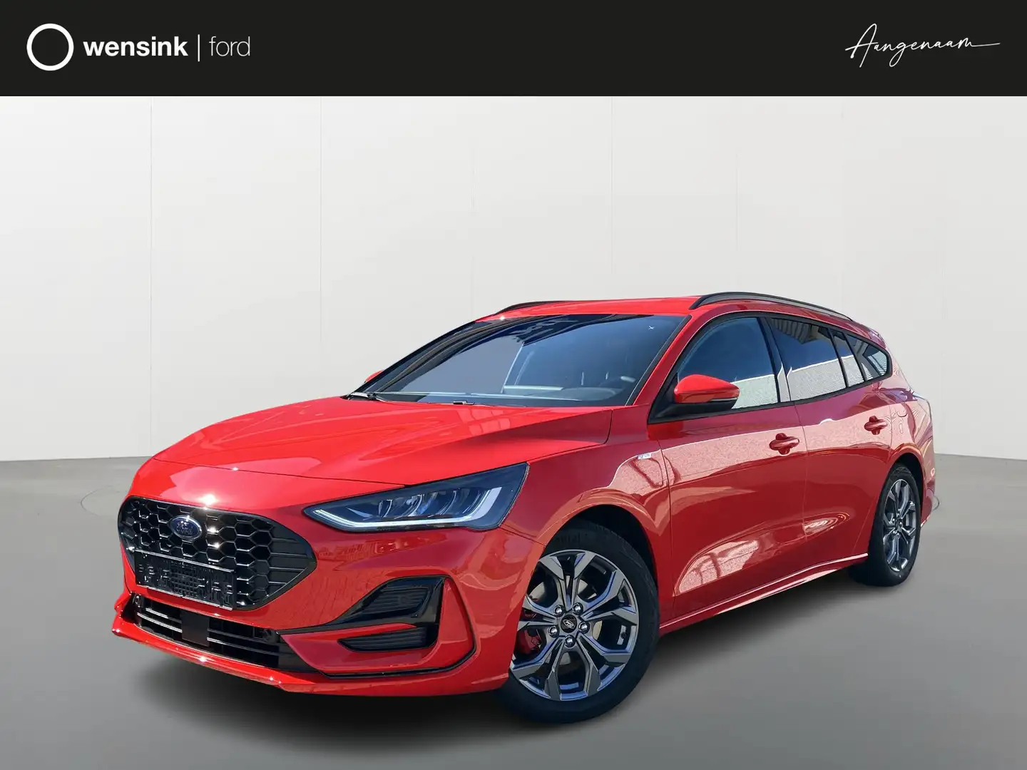 Ford Focus Wagon 1.0 EcoBoost Hybrid ST Line X | Private Leas Rouge - 1