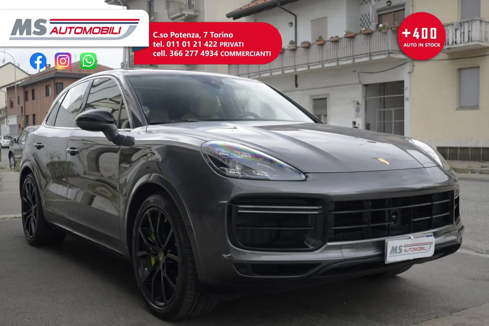 Porsche Cayenne Porsche Cayenne 4.0 V8 Turbo S E-Hybrid PROMOZION Grigio - 1