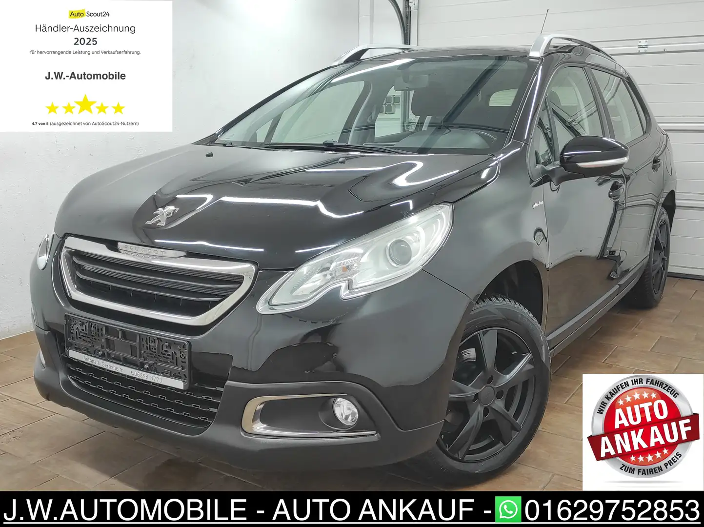 Peugeot 2008 URBAN MOVE *TÜV 07-27* EURO-6 KLIMA BC TEMP PDC Schwarz - 1