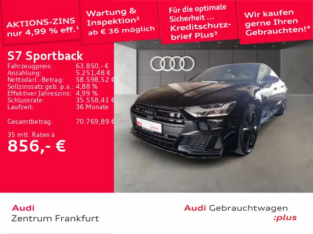 Audi S7 tiptronic HDMatrixLED Luft B&O