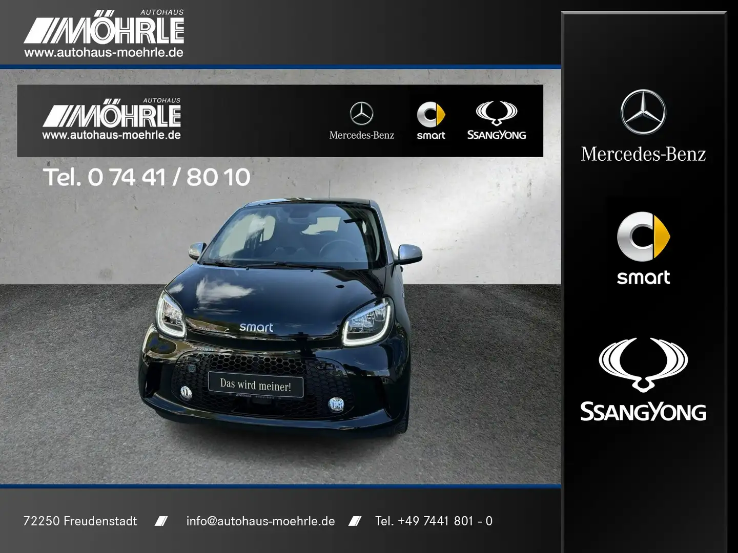 smart forFour smart EQ forfour Panorama-Dach Navi Sitzheizung Noir - 1