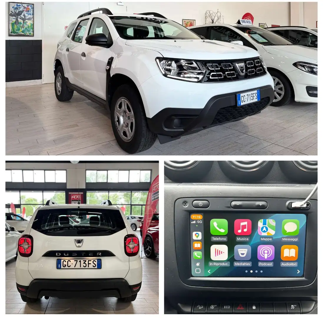 Dacia Duster 4X4 1.5 115 CV * NO OBBLIGO FINANZIAMENTO* KM.CERT Weiß - 1