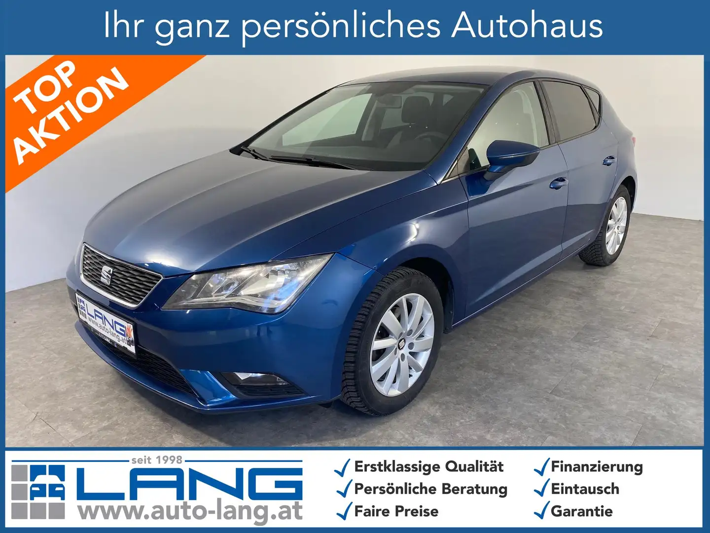 SEAT Leon Reference 1,2 TSI 81 kW (110 PS), Schalt. 6-Gang Blau - 1