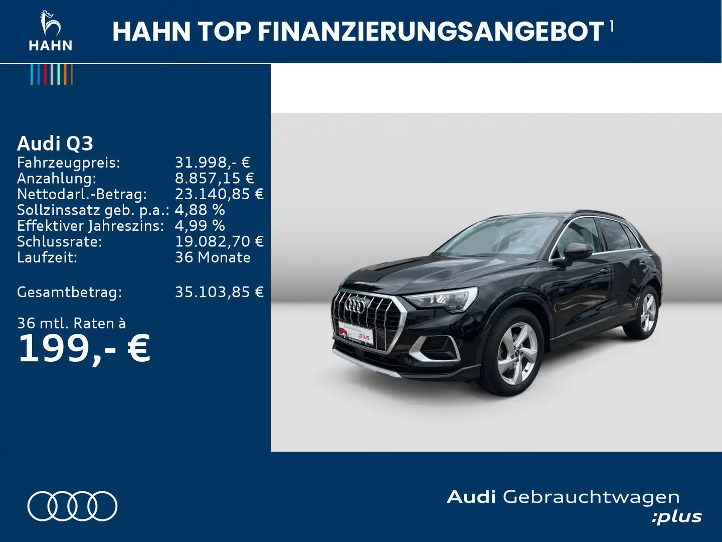 Audi Q3 Advanced 35TDI S-Trc Virtual CAM ACC LED Navi Zwart - 2