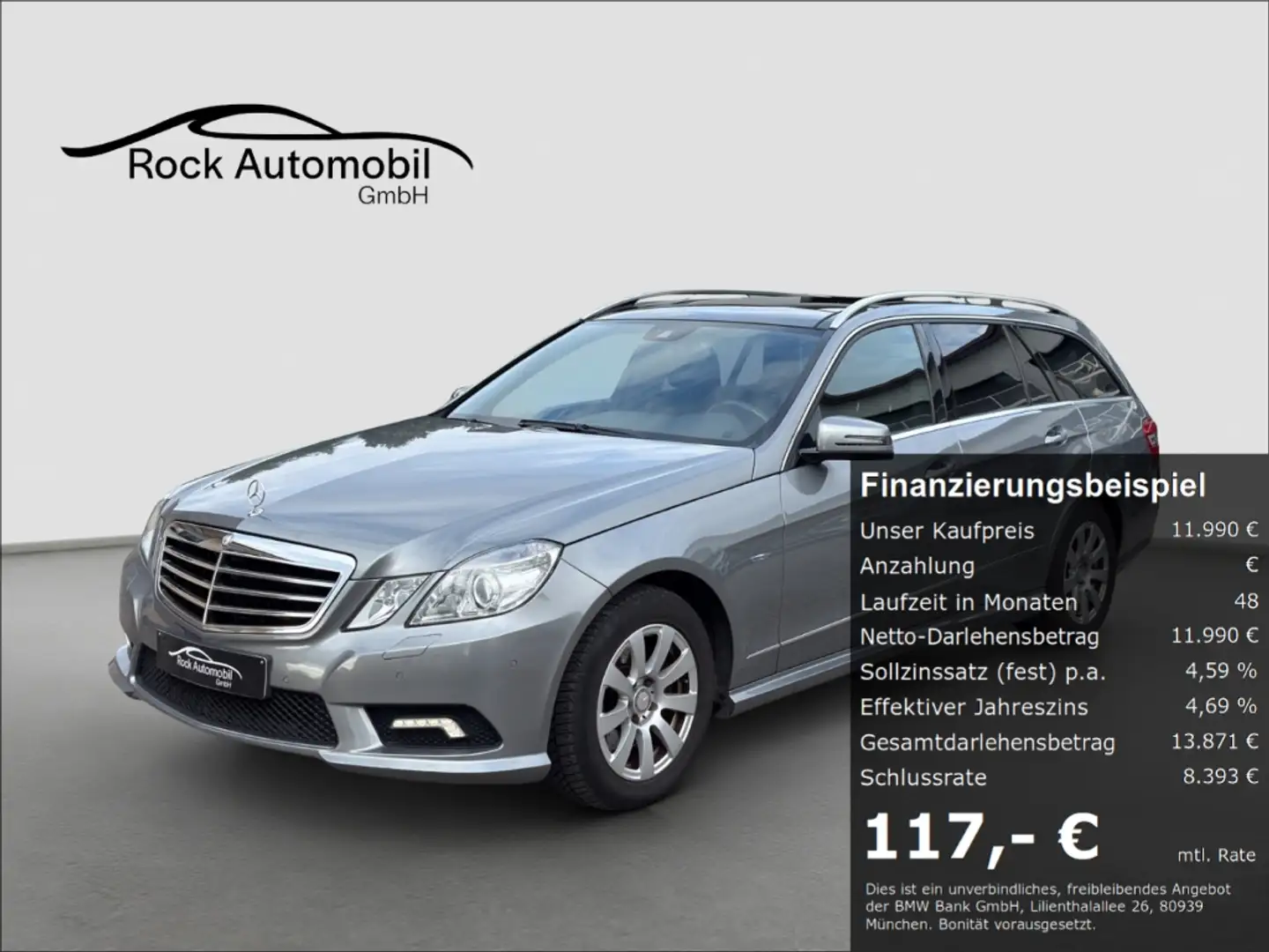 Mercedes-Benz E 350 T CDI AMG 7G Leder Airmatic Pano TÜV NEU Silber - 1
