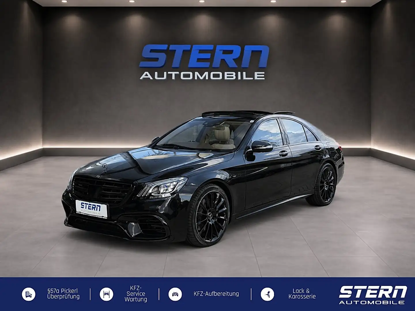 Mercedes-Benz S 560 4MATIC *PREMIUM* V8* PANO* 360* S63 UMBAU* KOMF... Schwarz - 1
