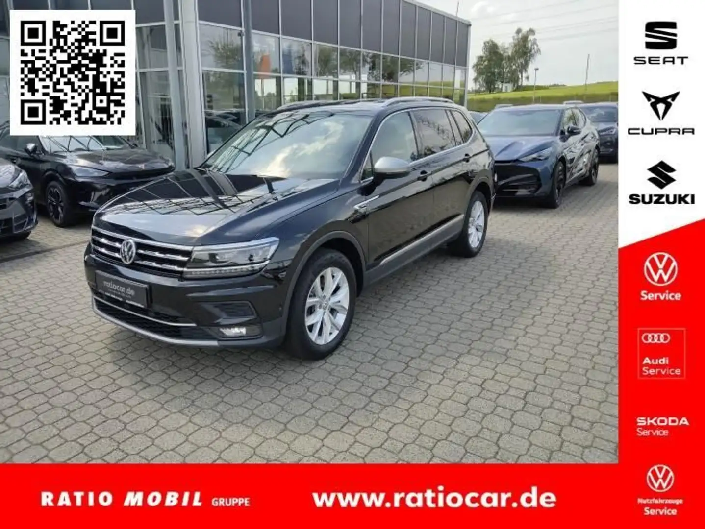 Volkswagen Tiguan TIGUAN ALLSPACE HIGHLINE 2.0 TDI DSG 4MOTION AHK Schwarz - 1