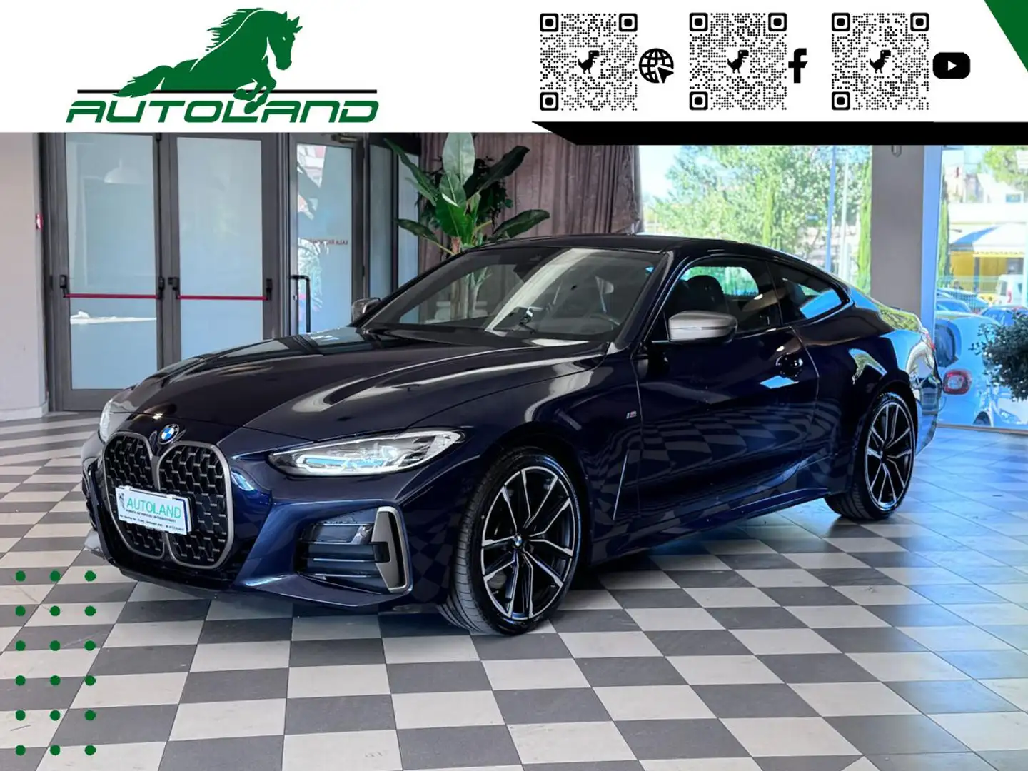 BMW 440 M440 i 48VxDrive Coupé 374CV Stage1 Garanzia Bm Blu/Azzurro - 1