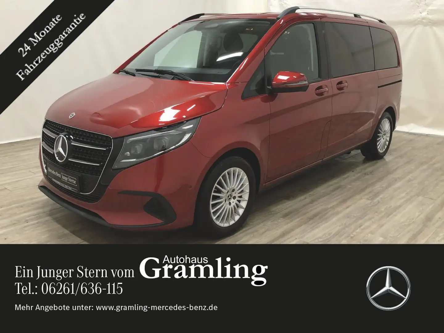 Mercedes-Benz V 220 d kompakt STYLE AHK*Distr*Standheiz*MULTIB Rot - 1