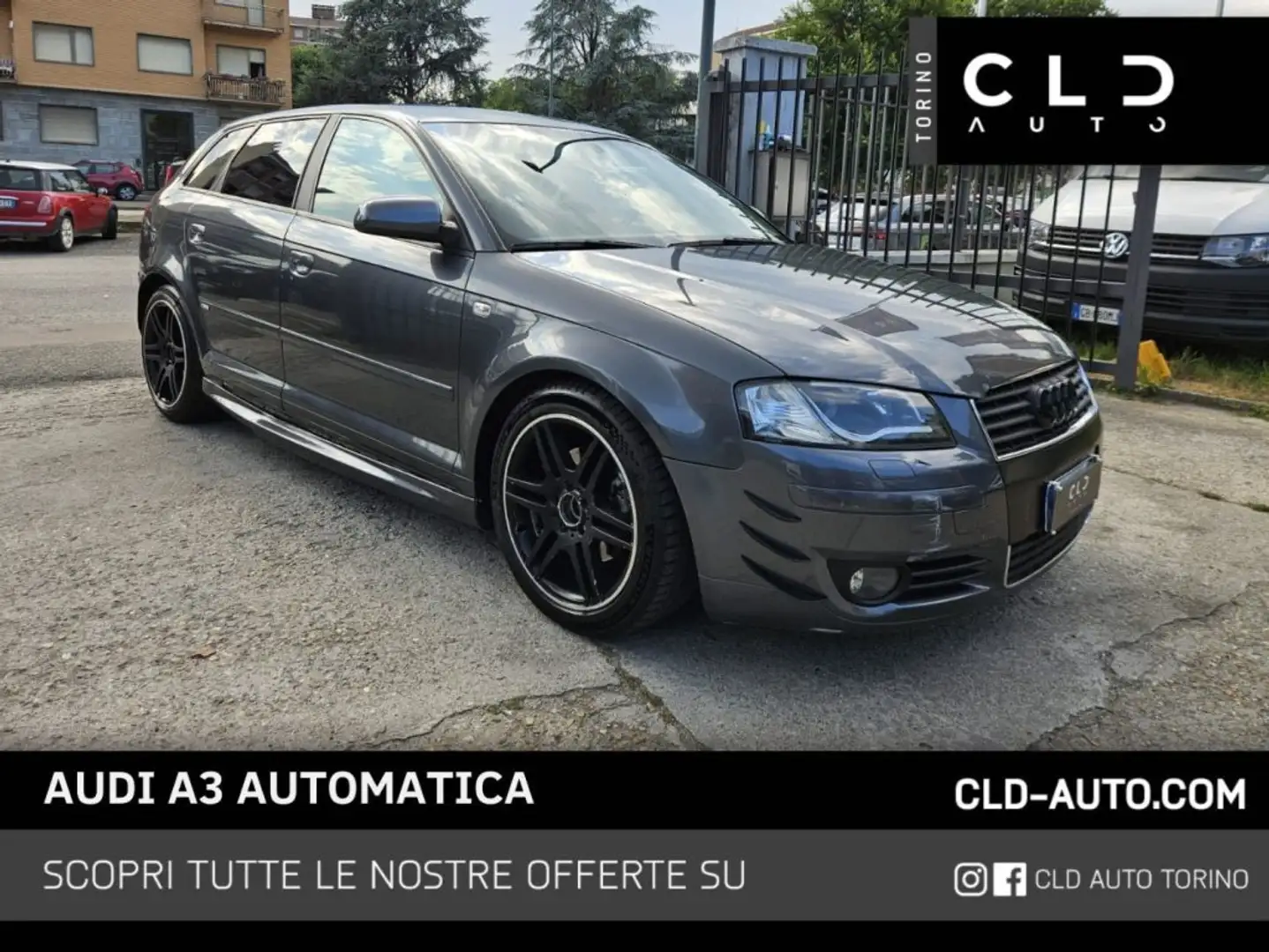 Audi A3 SPB 2.0 16V TDI AUTOMATICA Gris - 1