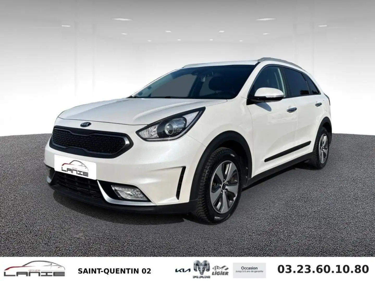 Kia Niro 1.6 GDi Hybride 141 ch DCT6 Active Blanc - 1
