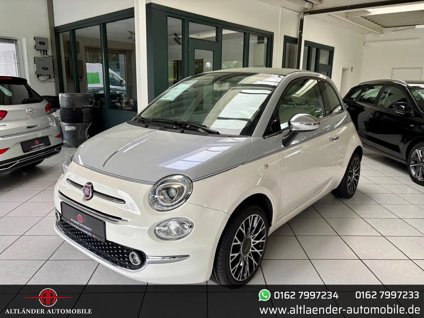 Fiat 500 Collezione Bicolore*Carpl/Android*PDC*Temp. Weiß - 1