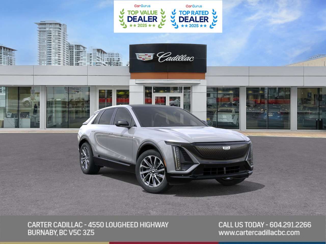 Silver 2027 Cadillac LYRIQ SUV / Crossover Rear-Wheel Drive 1-Speed Automatic