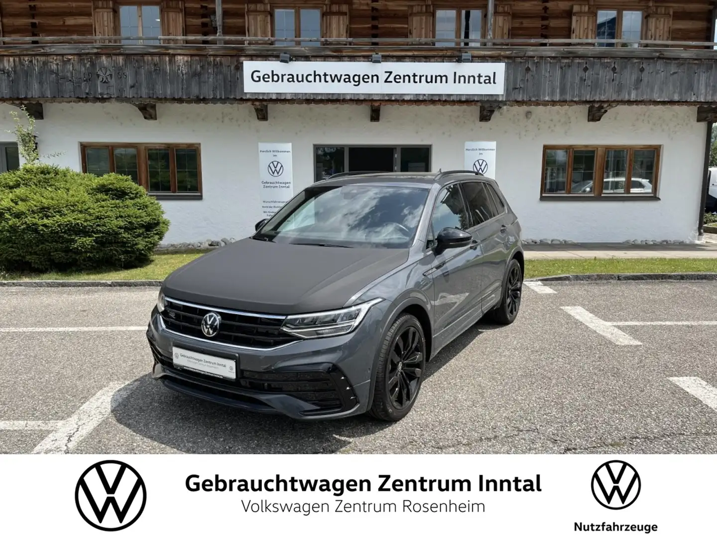 Volkswagen Tiguan 2,0 TDI 4Motion R-Line (BlackStyle+Navi) Klima Grau - 1