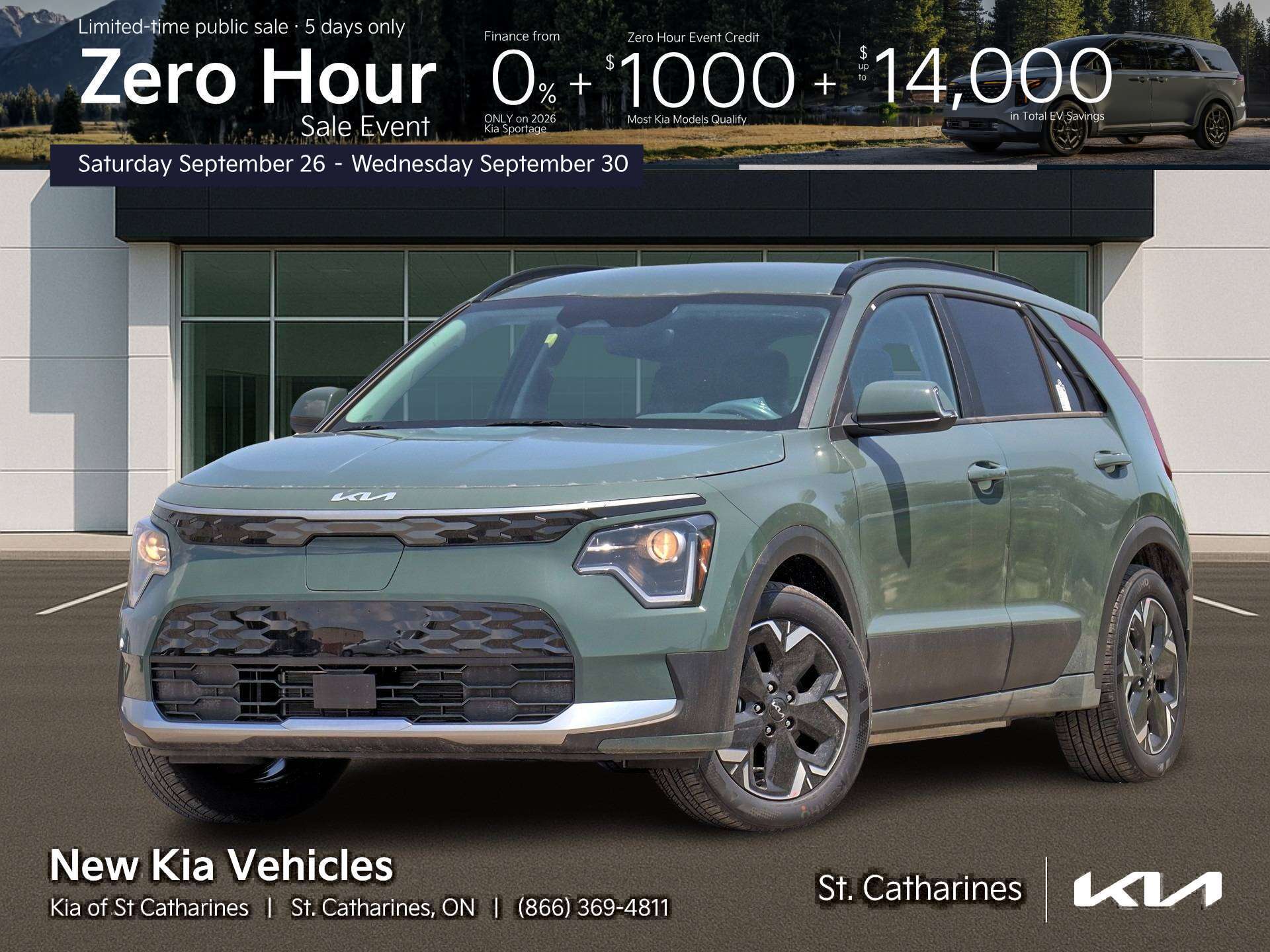 Green 2026 Kia Niro EV SUV / Crossover  1-Speed Automatic